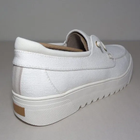 Dr. Scholl's Size 8 M GET ONBOARD White Sneakers New Women's Boat Shoes