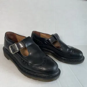 Dr.Martens x Comme Des Garcons Mary Jane Shoes, US Womens 8, EU 39 Black Leather