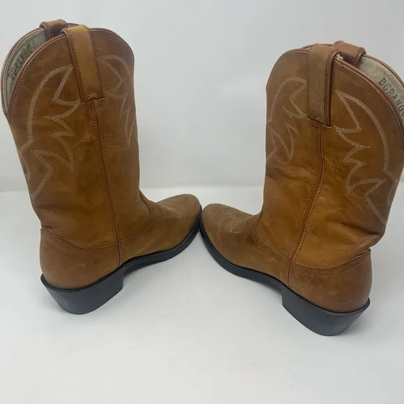 Durango brown leather western roper cowboy boot 7EE extra wide