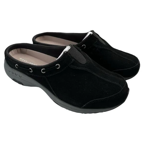 Easy Spirit Clogs- Black-‎ Wide Width