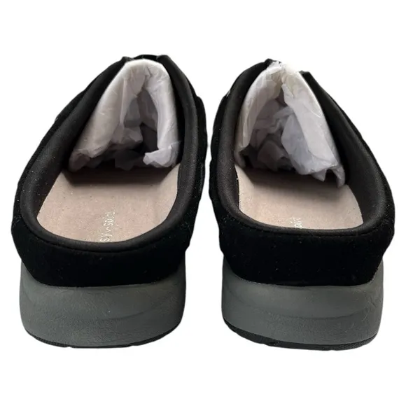 Easy Spirit Clogs- Black-‎ Wide Width