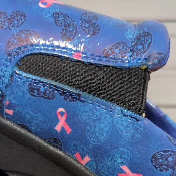 Easy Works by Easy Street Women's Breast Cancer Awareness Work Clogs Shoes 9.5