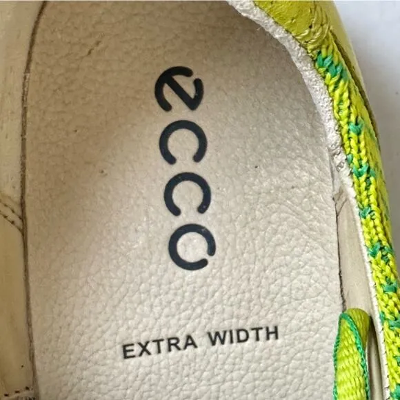 Ecco Hybrid Knit Spikeless Golf Shoes Lime Green Size EUR 38 Wide Width US 7-7.5