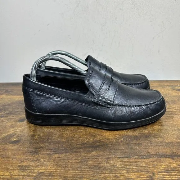 ECCO S Lite Moc Penny Loafer Black Shoes Men's Size 7‎