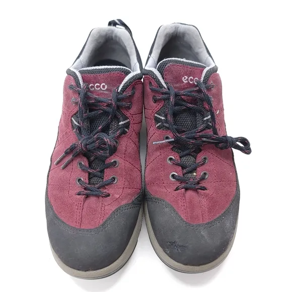 Ecco Shoes Women's Black/Burgundy Gore-Tex Receptor Technology Lace up Size 40