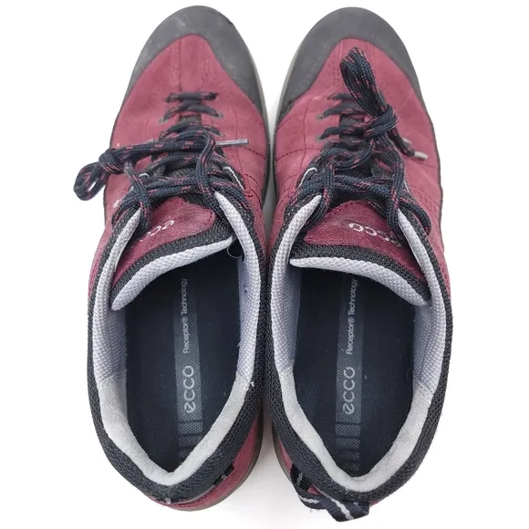 Ecco Shoes Women's Black/Burgundy Gore-Tex Receptor Technology Lace up Size 40