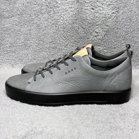 Ecco Soft Hydromax Mens Size 41 US 7-7.5 Extra Wide Golf Shoes Gray Leather