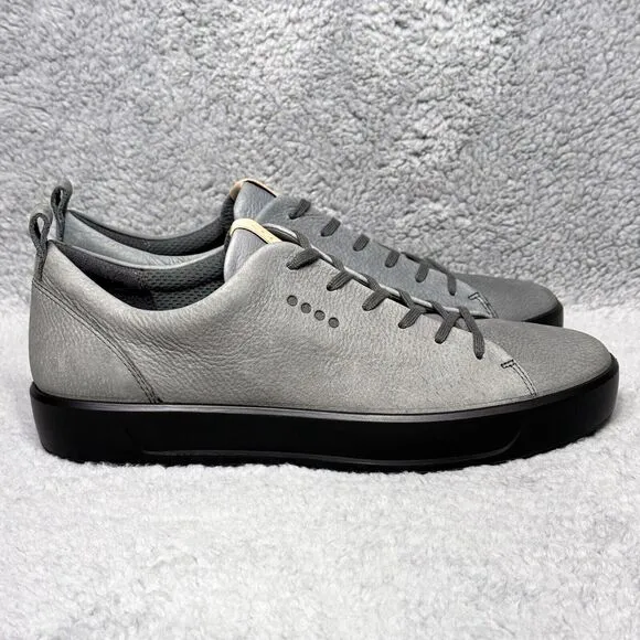 Ecco Soft Hydromax Mens Size 41 US 7-7.5 Extra Wide Golf Shoes Gray Leather