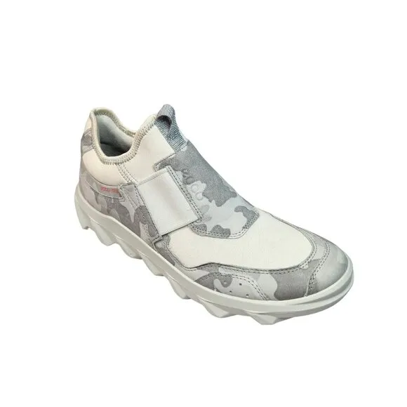 Ecco Sport MX Low Womens Size 39 EU (8-8.5 US) White Camo Sneakers  Trail 82