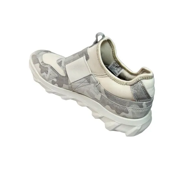 Ecco Sport MX Low Womens Size 39 EU (8-8.5 US) White Camo Sneakers  Trail 82