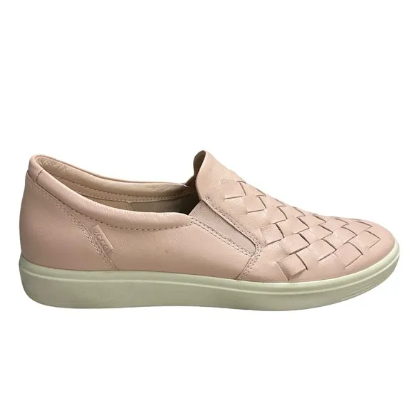 Ecco Womens Comfort Leather Loafer slide slip on shoes sz 42/11