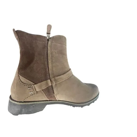 Eddie Bauer Women’s Covey Waterproof Ankle Boots Brown Leather Suede 9