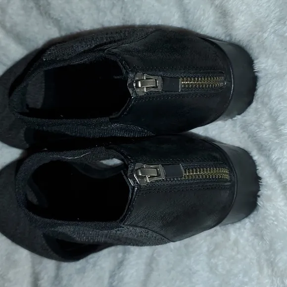 EILEEN Fisher Ogden Stretch-Knit Two-Piece Wedge Sneaker Size 7.5
