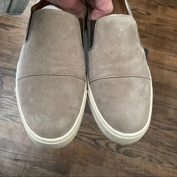 EUC Frye Grey Gemma Cap Slip-on Suede Shoes Sz‎ 10