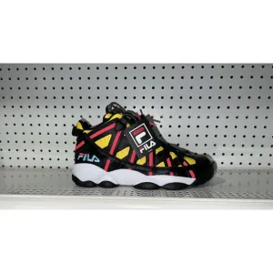 FILA Stackhouse Spaghetti Mens Basketball Shoes Size 10 Black Yellow Pink Blue