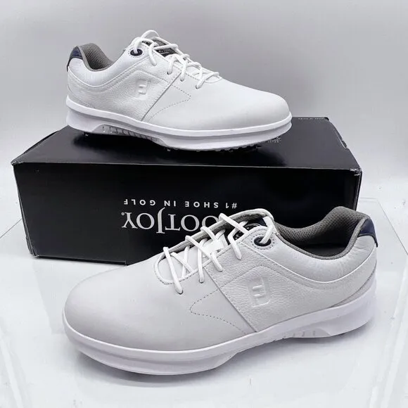 FootJoy Contour Series 54113 Mens Golf Shoes Sneakers White US 7 WW Extra Wide