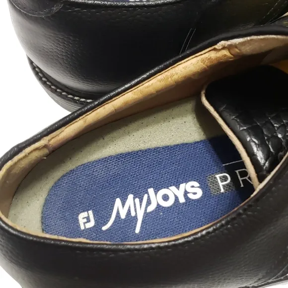 Footjoy Mens Premiere Series Packard Spikeless Golf Shoes Sz 10 Black Yellow