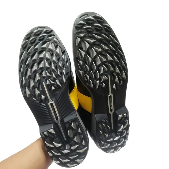 Footjoy Mens Premiere Series Packard Spikeless Golf Shoes Sz 10 Black Yellow