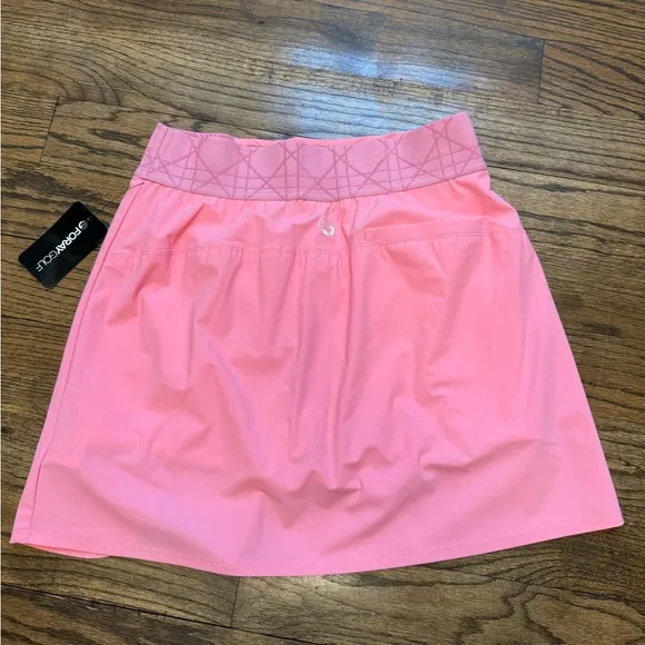 Foray Women's 17.5&quot; Pull On Golf Skort, sachet pink, Medium—NWT