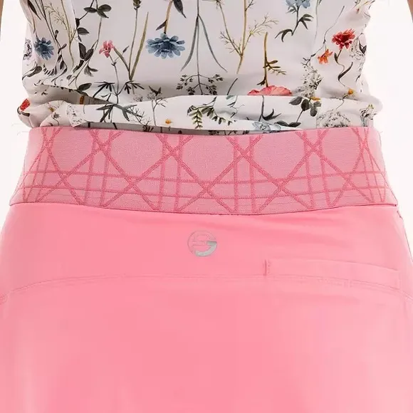 Foray Women's 17.5&quot; Pull On Golf Skort, sachet pink, Medium—NWT