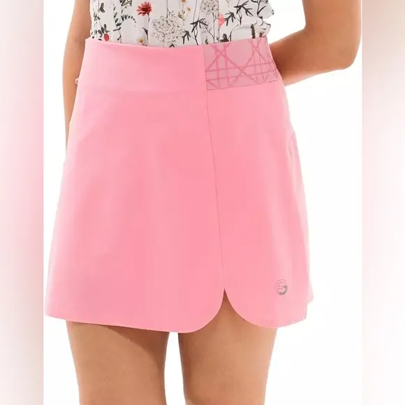 Foray Women's 17.5&quot; Pull On Golf Skort, sachet pink, Medium—NWT