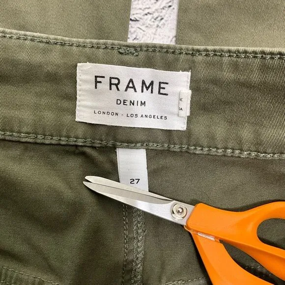 FRAME Denim Wide Leg Cropped Pants