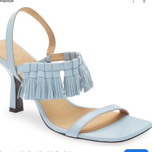 Frame   Le Borrego Leather Slingback Sandals
