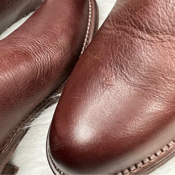 Franco Sarto Haleen Wide Calf Over-the-Knee Brown Leather Size 7.5M