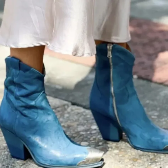 Free People Brayden Western Boots Size 38.5