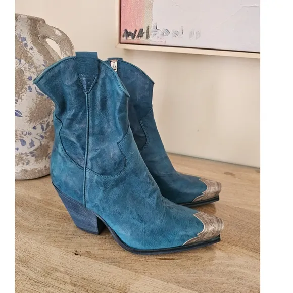 Free People Brayden Western Boots Size 38.5