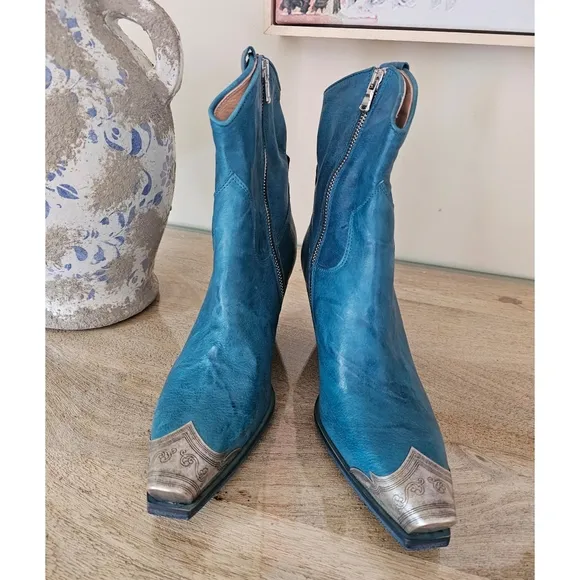 Free People Brayden Western Boots Size 38.5