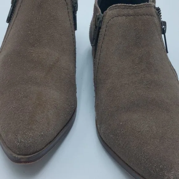Free People | In Sight Double Zip Booties In Taupe Size 37