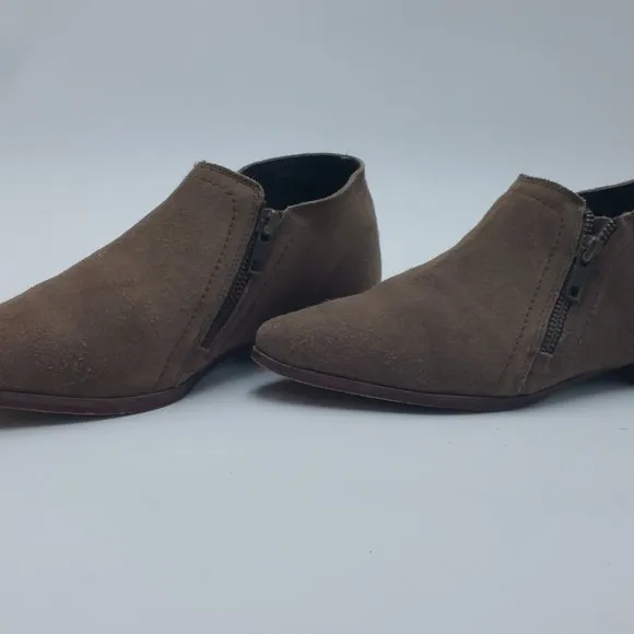 Free People | In Sight Double Zip Booties In Taupe Size 37