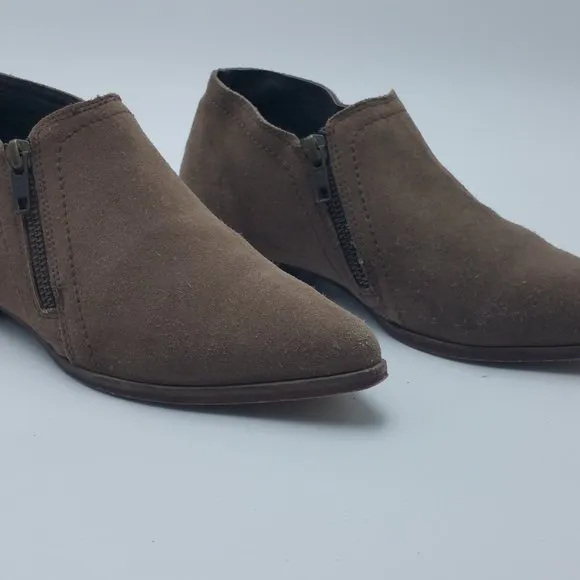 Free People | In Sight Double Zip Booties In Taupe Size 37