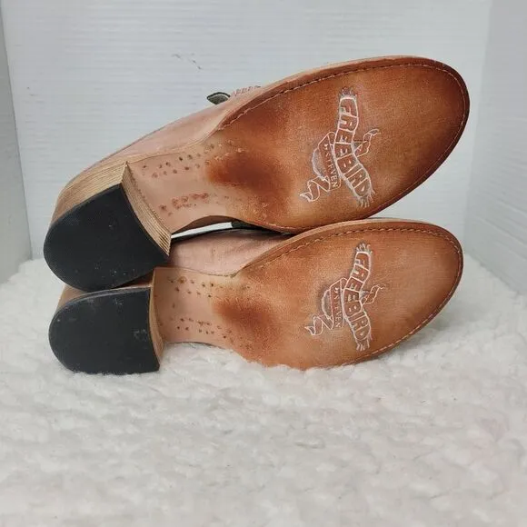Freebird By Steven Collins Women's Mule Shoes Size 11  Vamp Blush Pink Snake