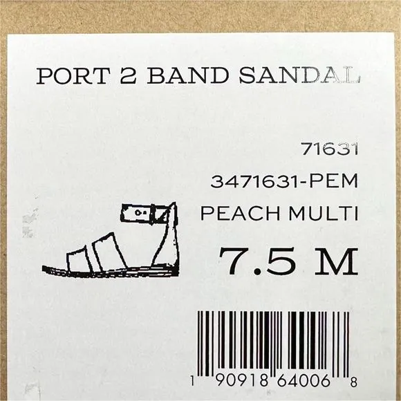FRYE &amp; Co. Port 2 Band Faux Suede Ankle Strap Flat Sandals