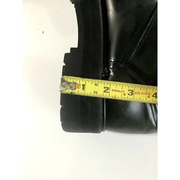FUGGA Mens 8.5 Hunter Green Leather Boots Y2K