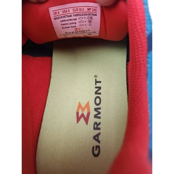 GARMONT Women's Blue Hiking Running Shoes Size 8
