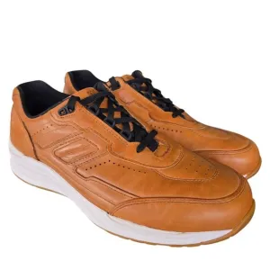Gently USED SAS Mens Journey Lux Lace Up Tan Leather Walking Sneaker  11.5