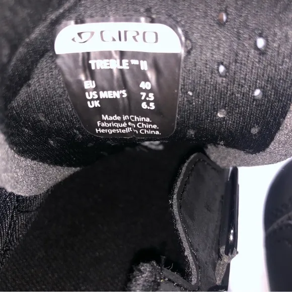 Giro Treble II Men's Road Cycling Matte Black  Shoes Size US 7.5 /UK 6.5 /EUR 40