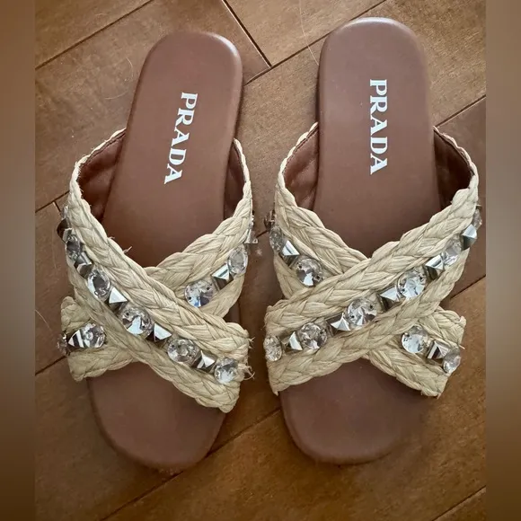 ❤️❤️Gorgeous Prada Women's Sandals size 5.5❤️❤️