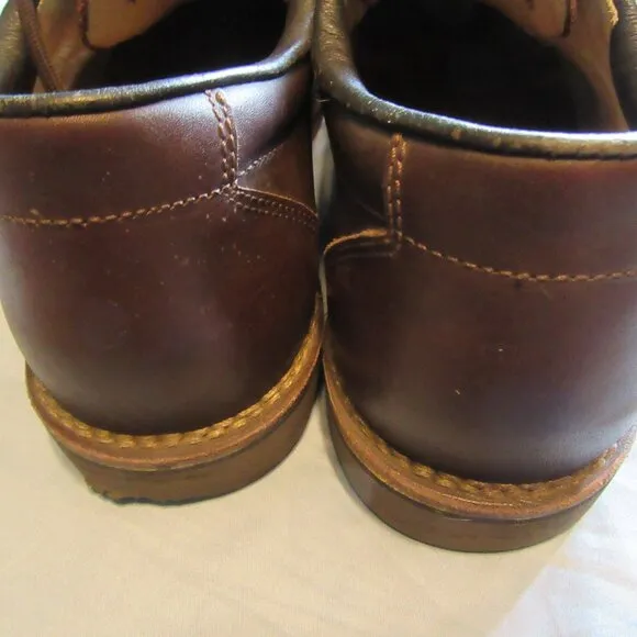 Gronell Mens Leather Hiking Oxford Shoes Sz 44 / 9.5 US Made in Italy Brown