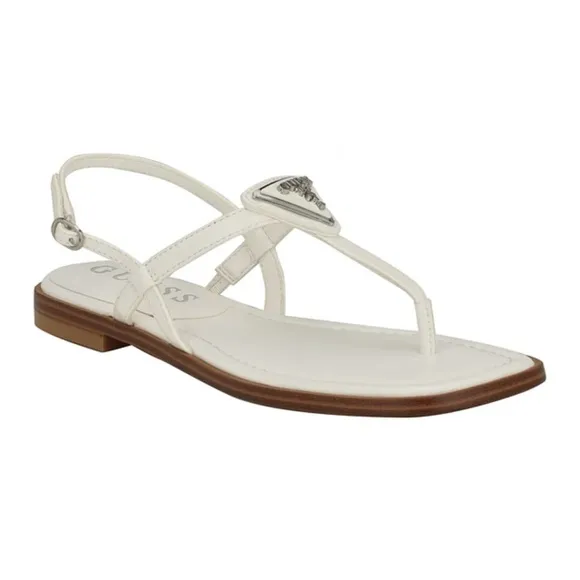 GUESS Women's White Sandals