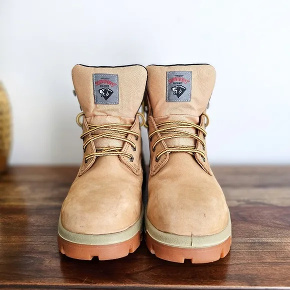 Herman Survivors Men's Boulder Waterproof Steel Toe Work Boots Size 6.5 Wide