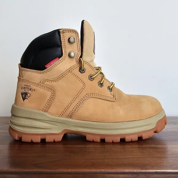 Herman Survivors Men's Boulder Waterproof Steel Toe Work Boots Size 6.5 Wide