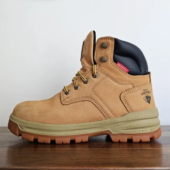 Herman Survivors Men's Boulder Waterproof Steel Toe Work Boots Size 6.5 Wide