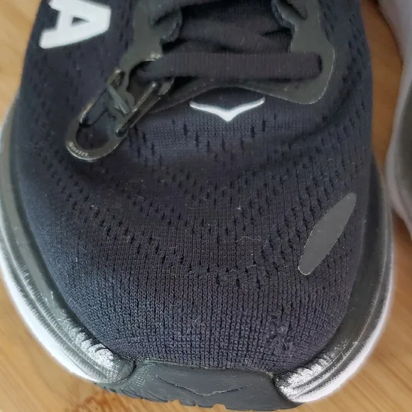 Hoka Bondi 8 Women's Black Running Shoes Size 8 Wide