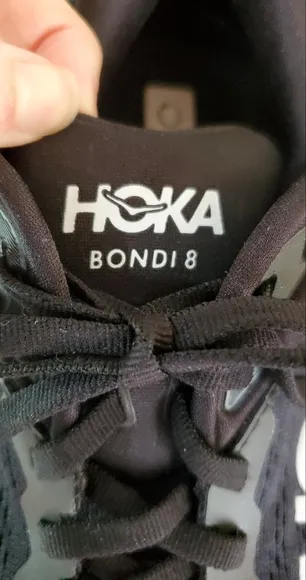 Hoka Bondi 8 Women's Black Running Shoes Size 8 Wide