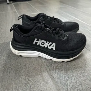 Hoka Gaviota 5 Shoes Black White Athletic Running Sneakers Women’s 6.5 W