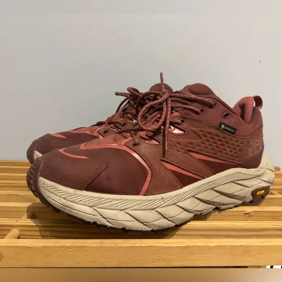 Hoka One One Anacapa Womens Hiking Shoes Red HOKA 1119373 CMHS Multi Size 10